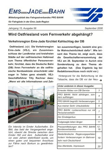 PRO BAHN Ems-Jade - Ems-Jade-Bahn