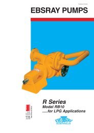 R Series Model RB10 for LPG Applications - Ebsray Pumps