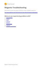 Magento Troubleshooting guide R2.0 - Brightpearl