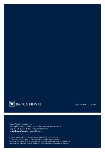 documento informativo sui servizi di investimento - Banca Finnat