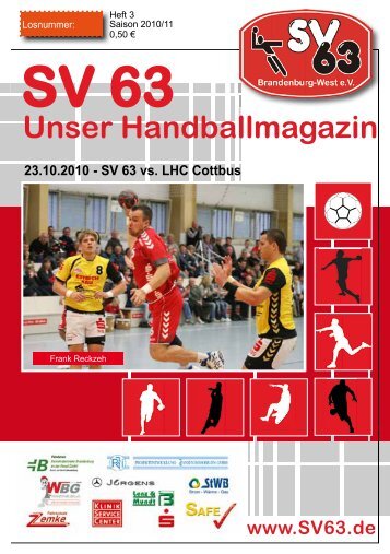 Unser Handballmagazin - SV 63 Brandenburg-West eV