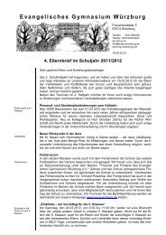 4. Elternbrief im Schuljahr 2011/2012 - Evangelisches Gymnasium ...