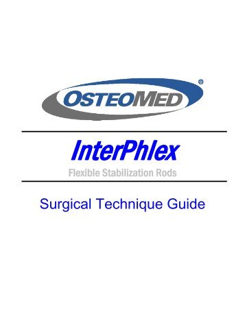 Surgical Technique Guide - OsteoMed