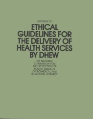 Appendix to Ethical Guidelines for the Delivery of Health Services by ...