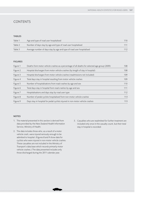 Motor Vehicle Crashes in New Zealand 2011 - Ministry of Transport