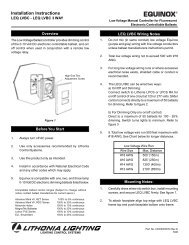 LEQ LVBC Instruction Sheet - Synergy Lighting Controls