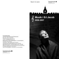 Musik i S:t Jacob 2006-2007