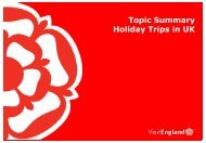 UK Holiday Trips - VisitEngland