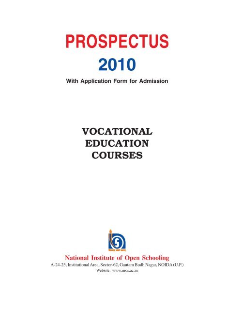 PROSPECTUS - The National Institute of Open Schooling