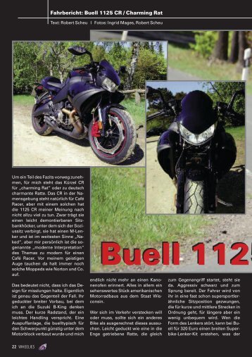 Fahrbericht: Buell 1125 CR / Charming Rat - Kultourbikes.de