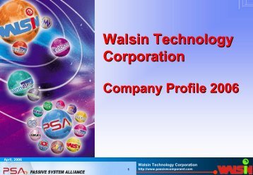 Walsin Technology Corporation - Ropla Elektronik Sp. z oo