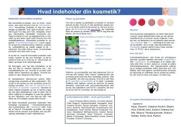 Hvad indeholder din kosmetik - SPT