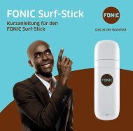 FONIC Surf-Stick Kurzanleitung fÃ¼r Huawei E173 (PDF 5.400 KB)
