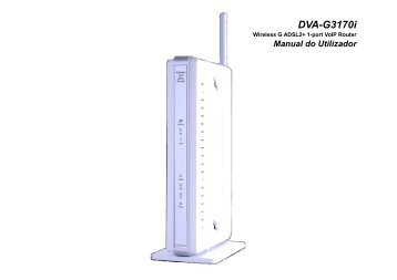 Manual de utilizador DVA-G3170i - Sapo