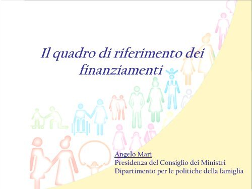 Relazione del dott. Mari - Politiche per la famiglia