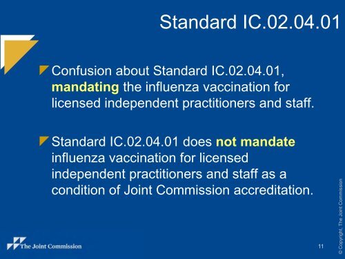 Standard IC.02.04.01 - Joint Commission