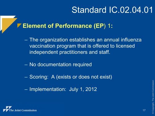 Standard IC.02.04.01 - Joint Commission