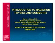 INTRODUCTION TO RADIATION PHYSICS AND DOSIMETRY