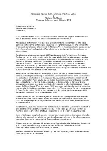Download pdf: toespraak van de ambassadeur - Etty Mulder