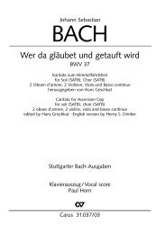 Page 1 Johann Sebastian BACH VVer da glaubet und getauft wird ...