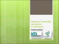 Netzwerk Fachkräftenachwuchs  im Handwerk