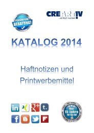 Haftnotizen und Printwerbemittel