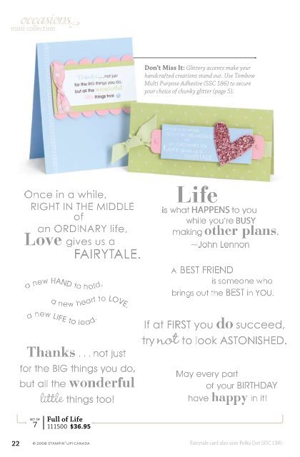 Occasions Mini Collection - Stampin' Up!