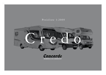 SERIENAUSSTATTUNg - Concorde Campers