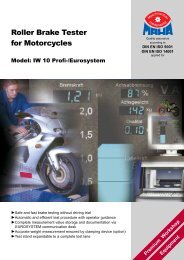 Roller Brake Tester for Motorcycles - Produkt