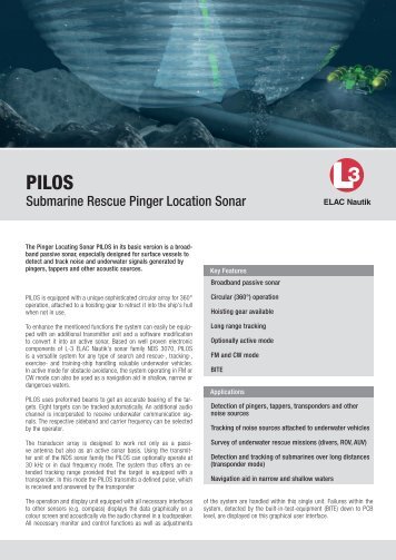 Submarine Rescue Pinger Location Sonar - Elac-Nautik