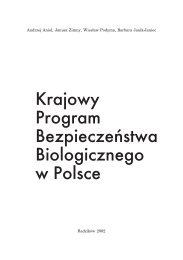 Krajowy Program BezpieczeÅstwa Biologicznego w Polsce