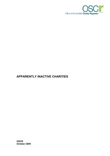 Apparently Inactive Charities (PDF, 40KB)