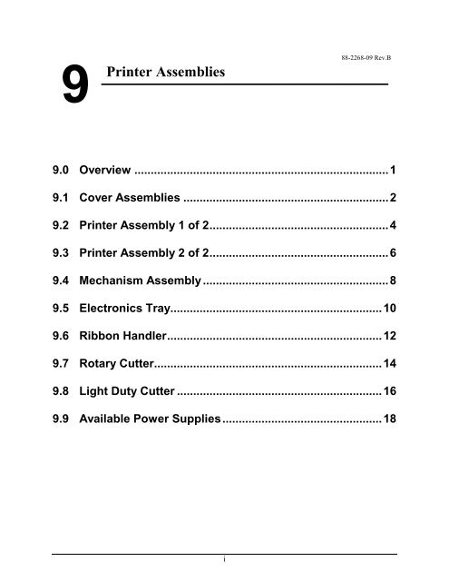 9 Printer Assemblies - Notes/Domino Release Notes