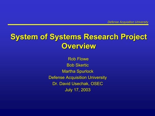 System - Practical Software and Systems Measurement