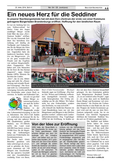 Beelitzer Nachrichten - April 2014