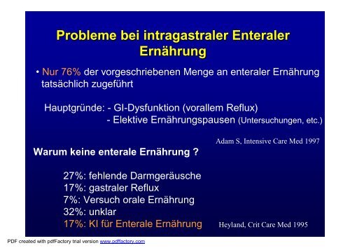 Applikation von Jejunalsonden - AKE