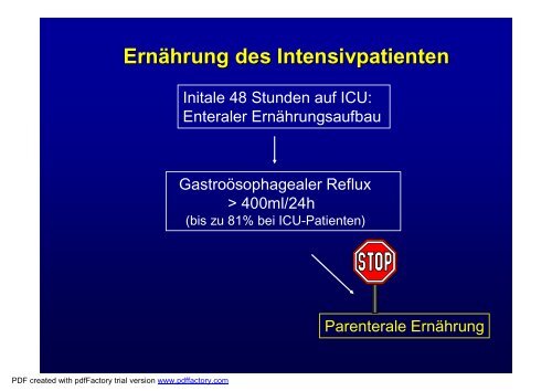 Applikation von Jejunalsonden - AKE