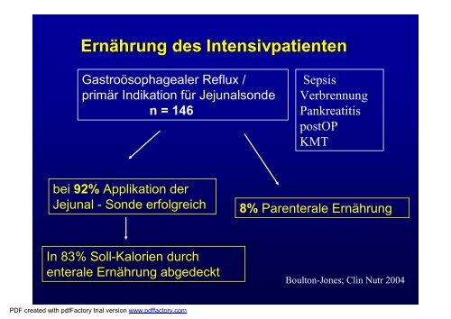 Applikation von Jejunalsonden - AKE