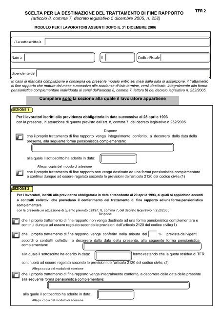 modulo tfr