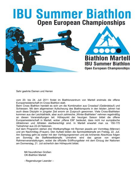 Cross Biathlon Europameisterschaft in Martell - GemNova.net