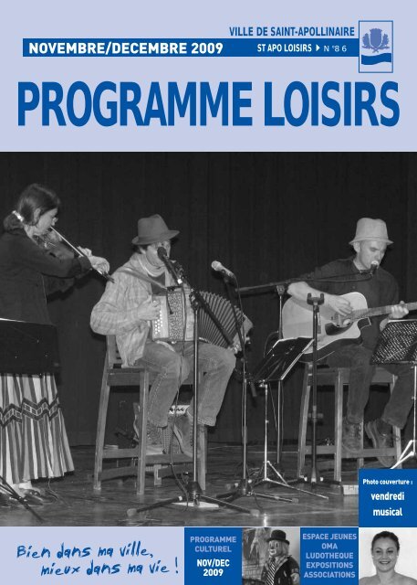 PROGRAMME LOISIRS - Ville de Saint-Apollinaire