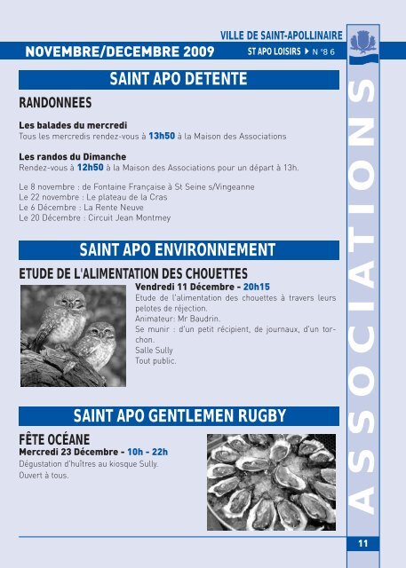 PROGRAMME LOISIRS - Ville de Saint-Apollinaire