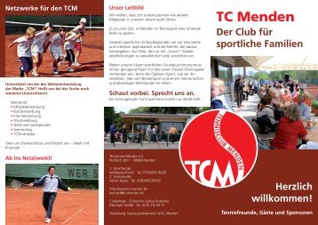 Info Flyer 2009 - TC Menden