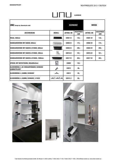 Preislisten - Frost 2013 - Total Solution