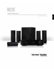 Harman Kardon BDS 370 User Guide Manual - Cinema System ...