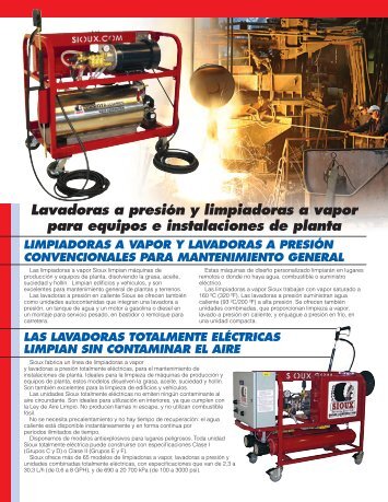 Lavadoras a presión y limpiadoras a vapor para equipos e ...