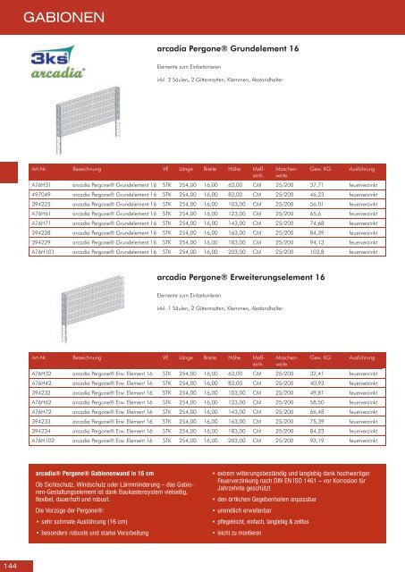 Gartenbau Katalog