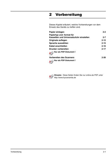 Anwenderhandbuch - KYOCERA Document Solutions