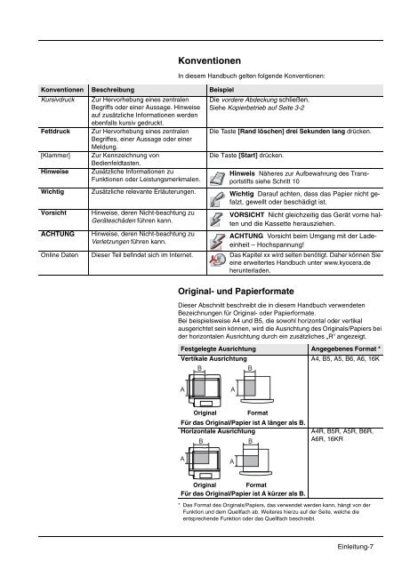 Anwenderhandbuch - KYOCERA Document Solutions