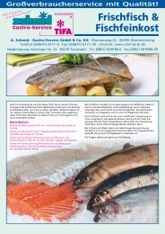 Frischfisch & Fischfeinkost - schmid Gastro-Service